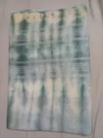 Shibori print saree with radiant and shiny zari border urbanity and along with blouse piece